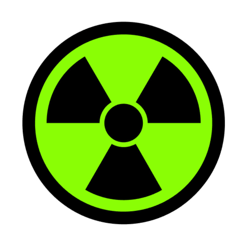 Radioactive Decal PICK SIZE Radiation Symbol Nuke Nuclear Warning Laptop Car