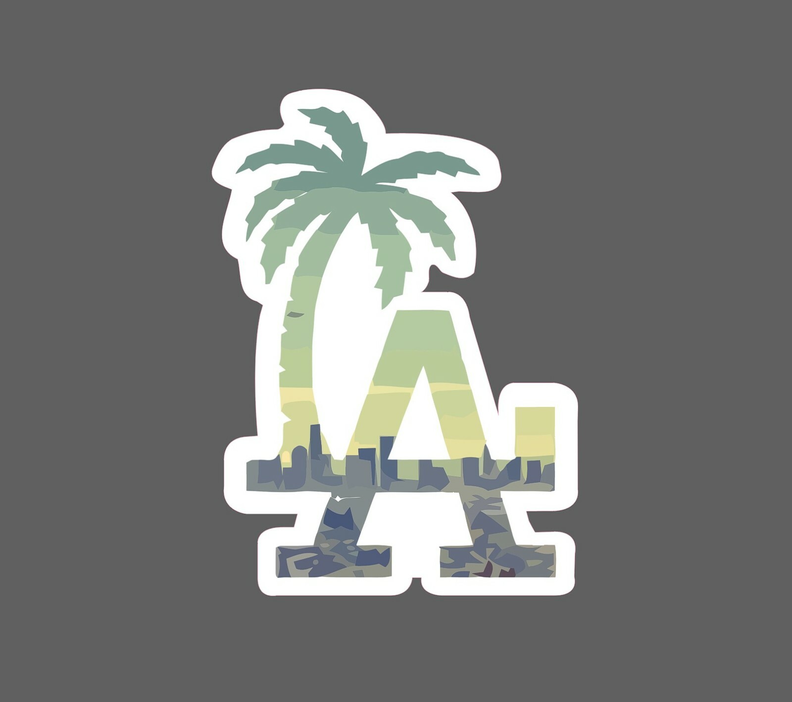 LA Sticker Palm Tree Cali Waterproof – Buy Any 4 For $1.75 Each Storewide!