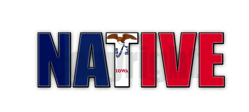 Iowa Native Flag Stickers Iowa Flag Decals Iowa Flag Stickers