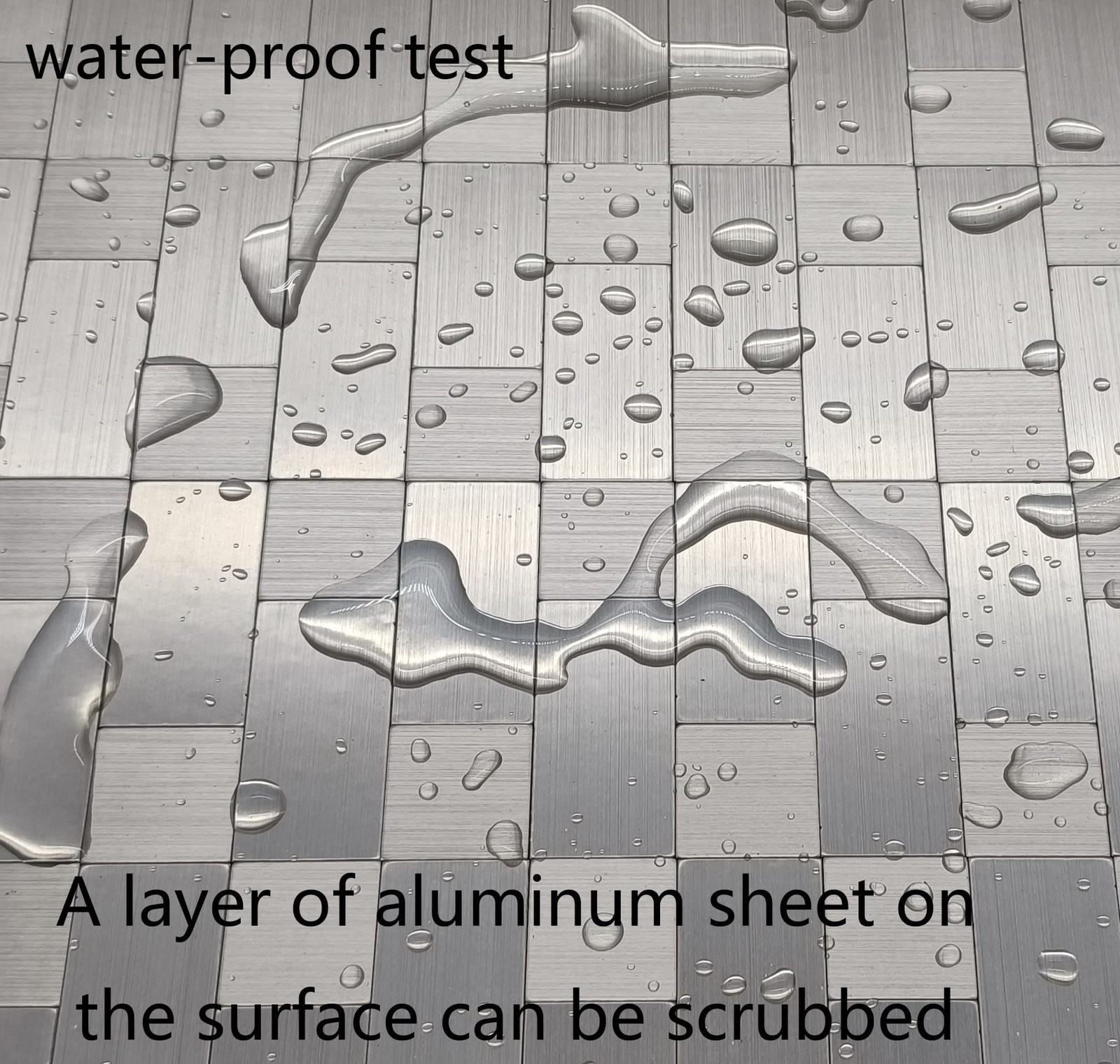 10-Sheet Peel and Stick Backsplash Tile，Self-Adhesive Metal Sticker ʌ