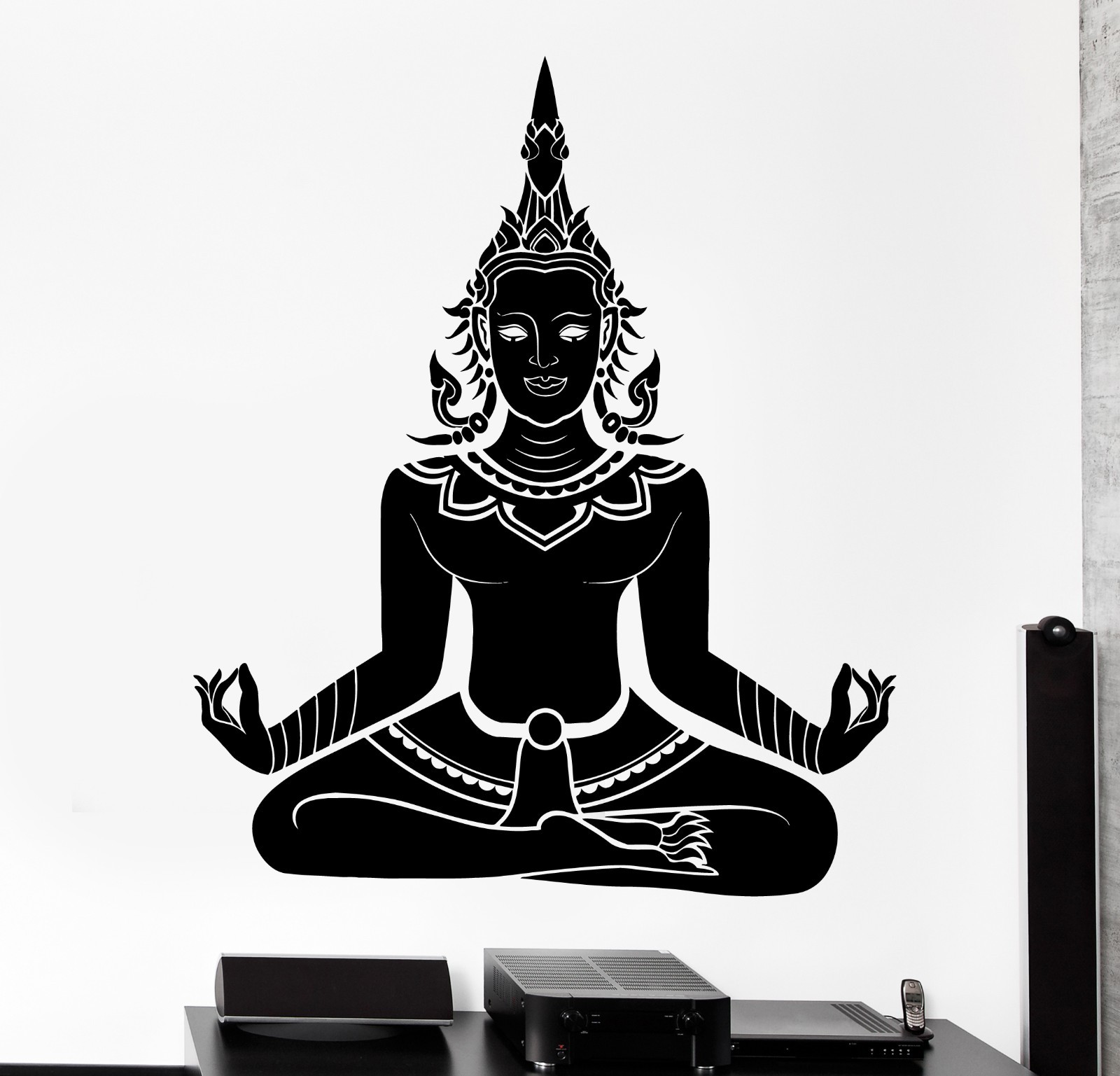 Wall Mural OM Yoga Chakra Mandala Mantra Chakra Meditation Vinyl Sticker (z2863)