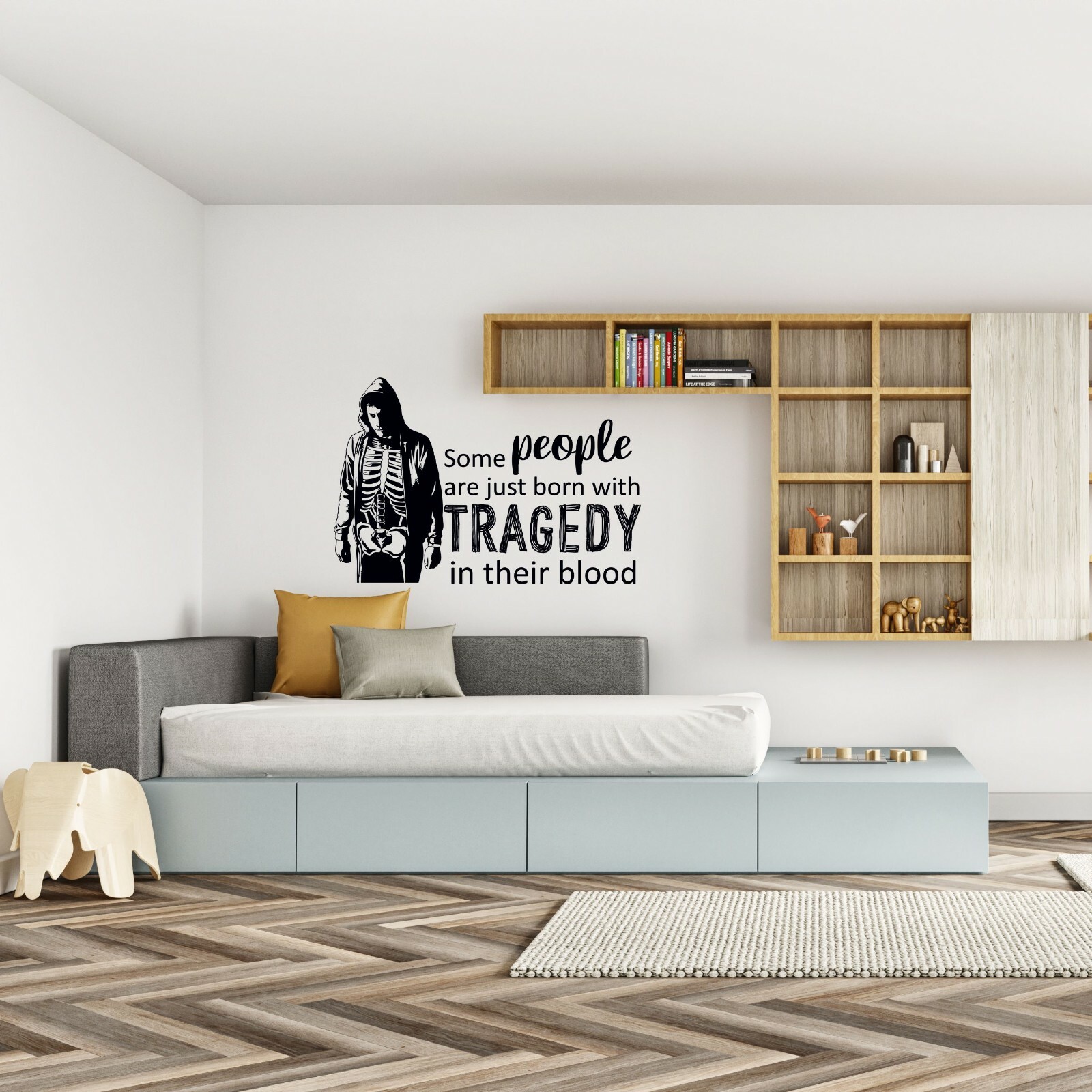 Home Art Living Room Sci-Fi Thriller Movie Bedroom Donnie Darko Wall Decal Quote