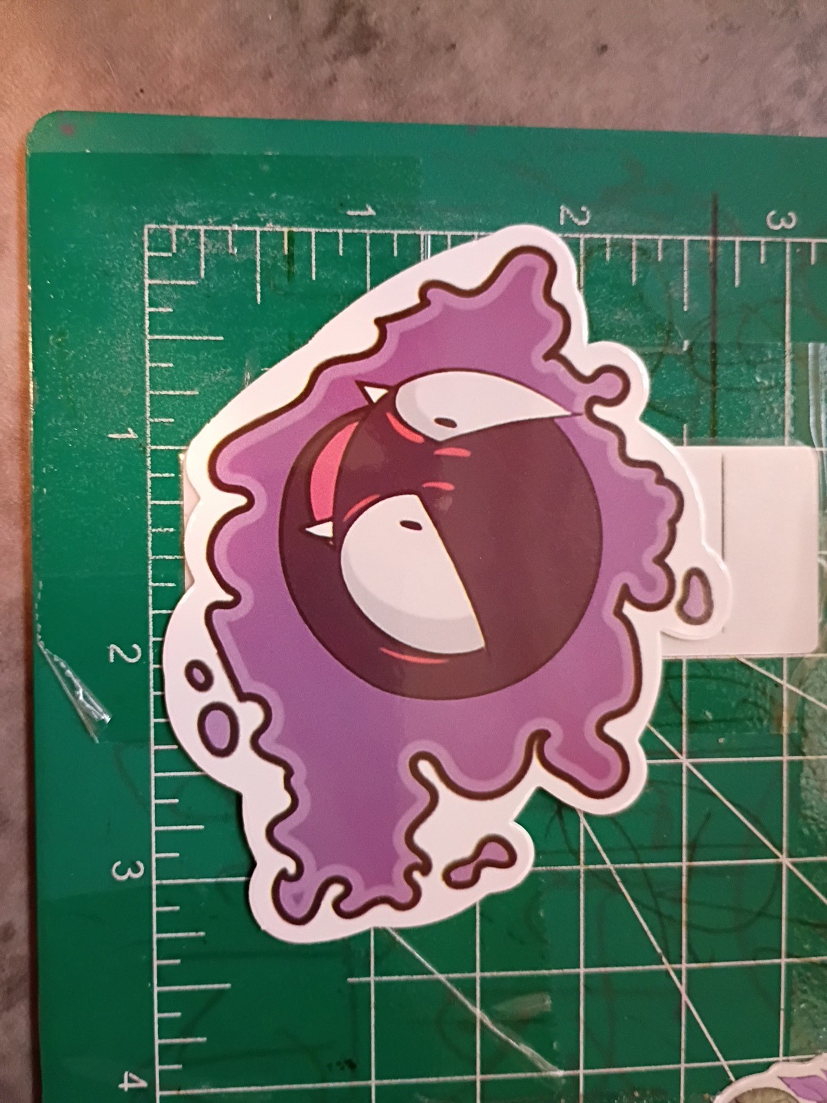 POKEMON STICKER X GHASTLY 3X3 INCHES STICKER X VYNIL DIE CUT STICKER HIGH GLOSS