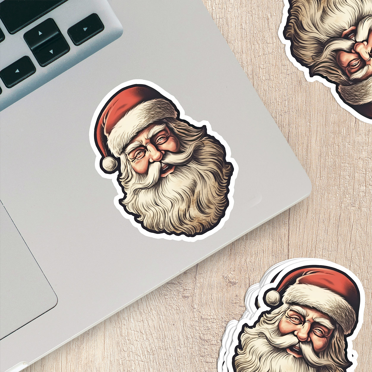 Santa Claus Vinyl Sticker – Bring the Magic of Christmas Anywhere