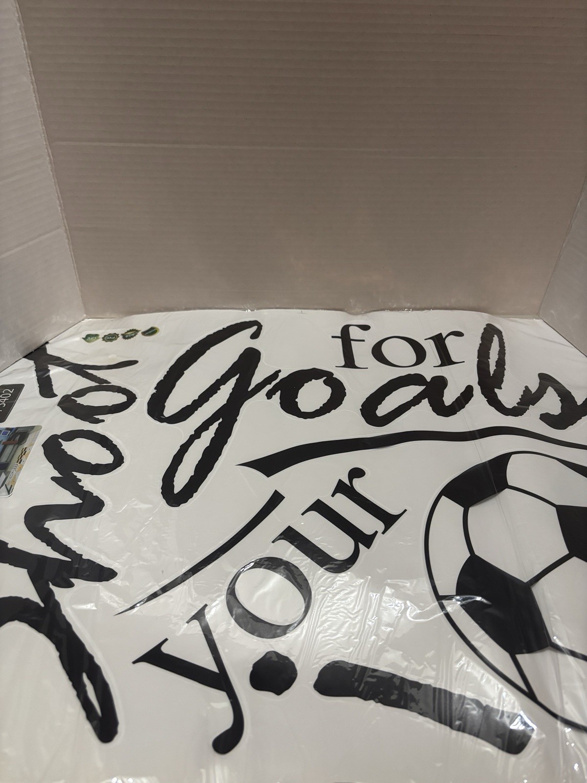 Shoot for Your Goals Football Soccer Poster Quotes Wall Decals Stickers