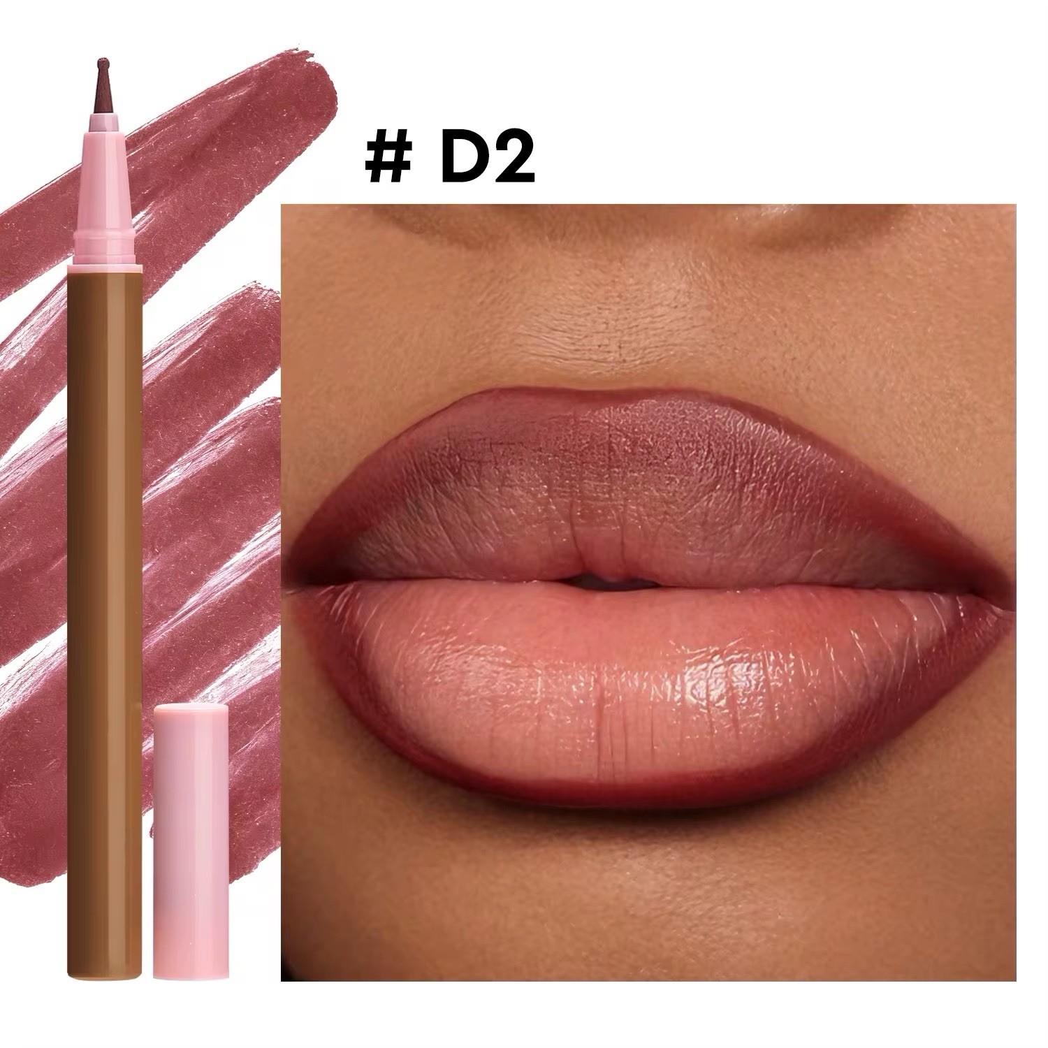 5 PCS Waterproof Matte Liquid Lip Liner Set Long Lasting Vegan Non Stick Cup Hig