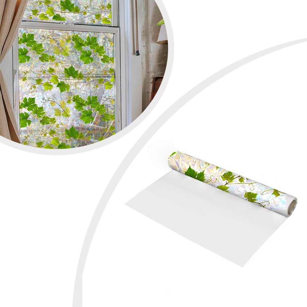 Colorful Privacy Vinyl Window Film Static Cling Glass Film for Residential Use