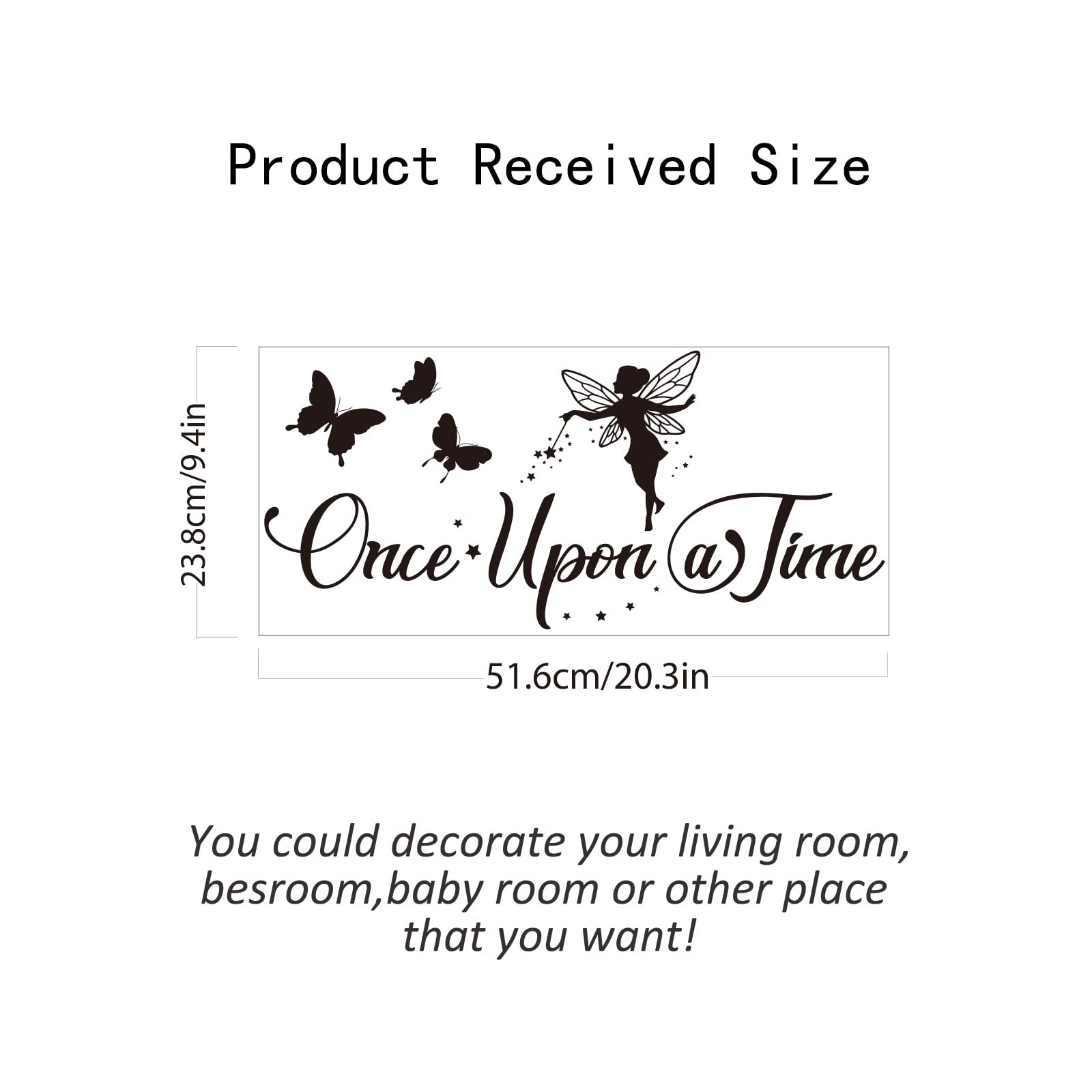 Fairy Tales Wall Sticker Once Upon a Time Wall Decals Peel and Stick Vinyl Ar…
