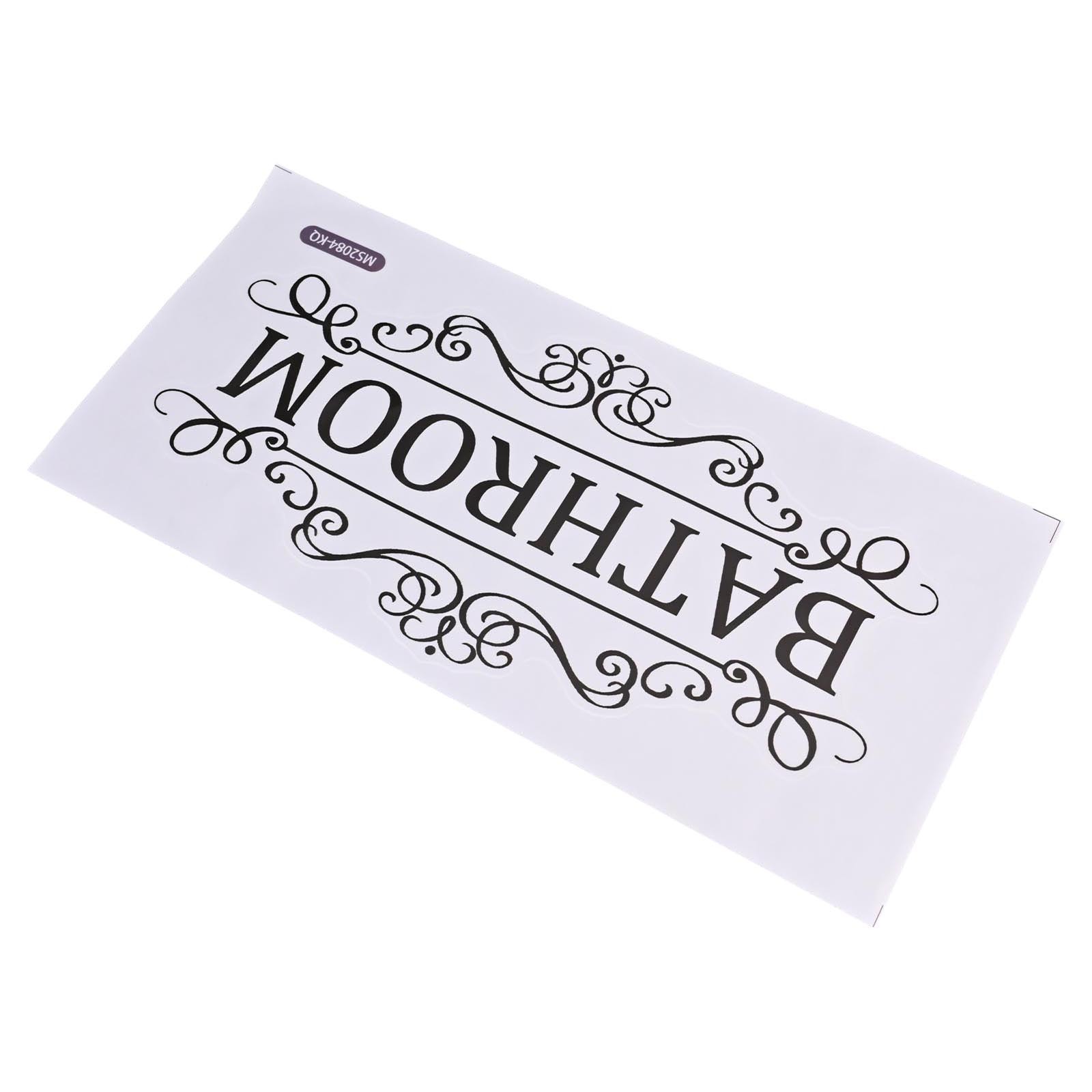 Bathroom Door Sign Lanel Sticker Decorative Sticker For Bathroom Toilet