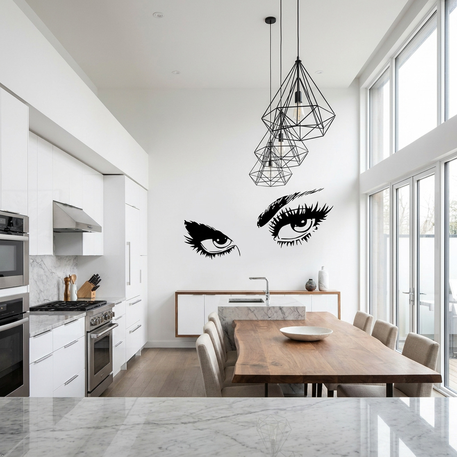 Beautiful Eyes Removable Wall Art Decal Sticker Decor Mural DIY Vinyl