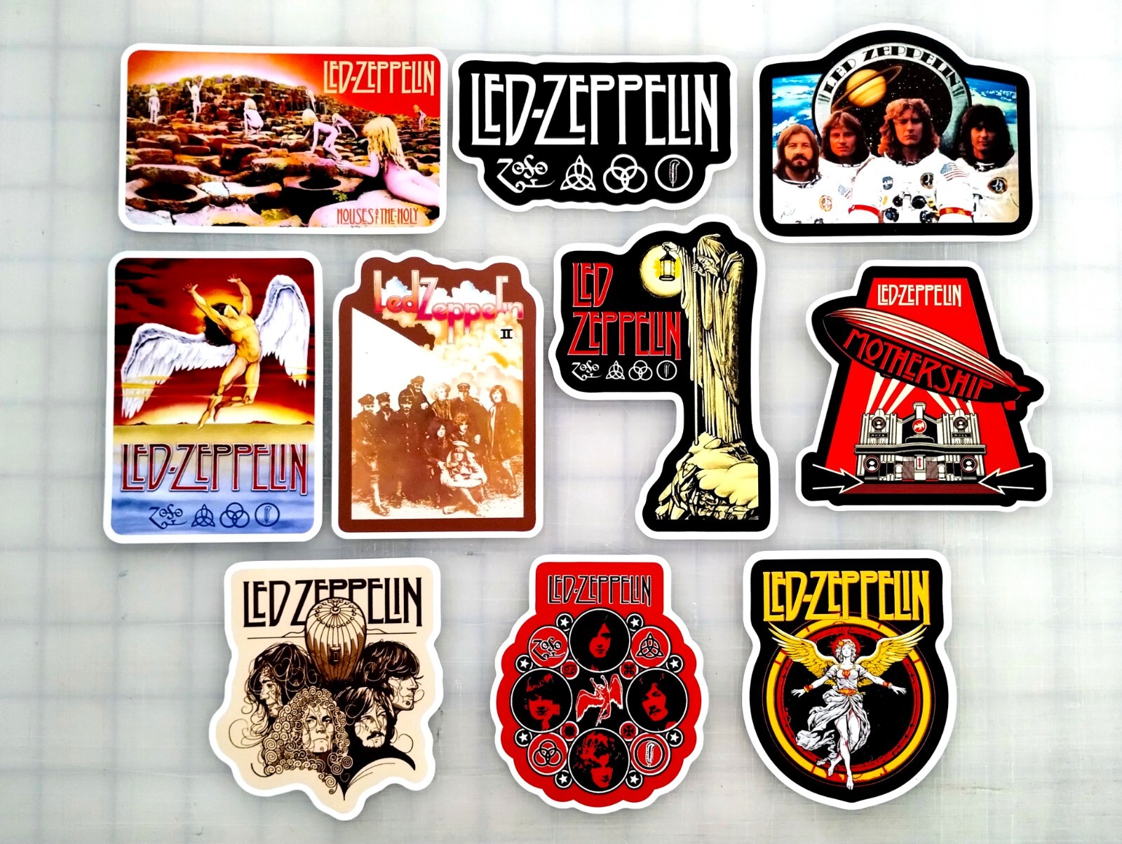 Sticker Pack (10 Vinyl Stickers) 70s Psychedelic Classic Rock Band