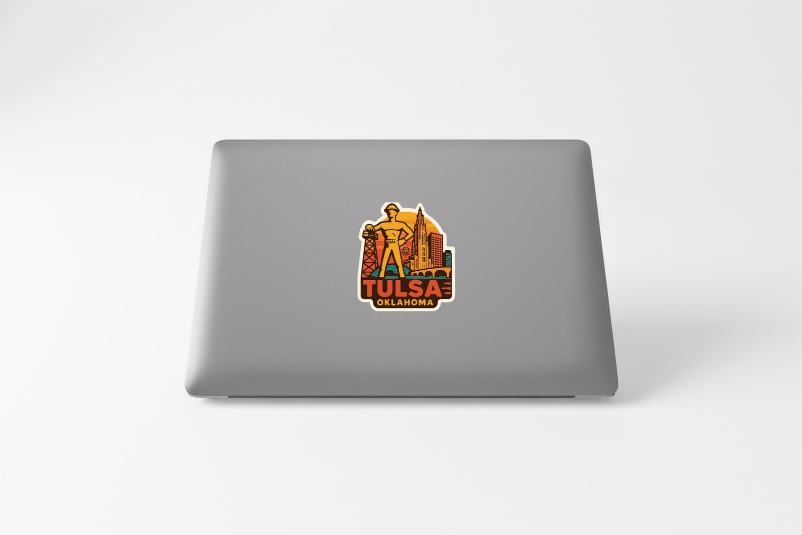 Tulsa Oklahoma Sticker Decal Vinyl Die-Cut City Skyline Landmark Design