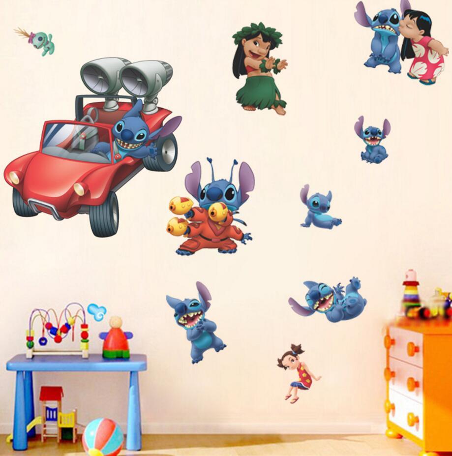 NEW Lilo & Stitch Removable Wall Stickers Decal Kids Room Home Decor US Seller