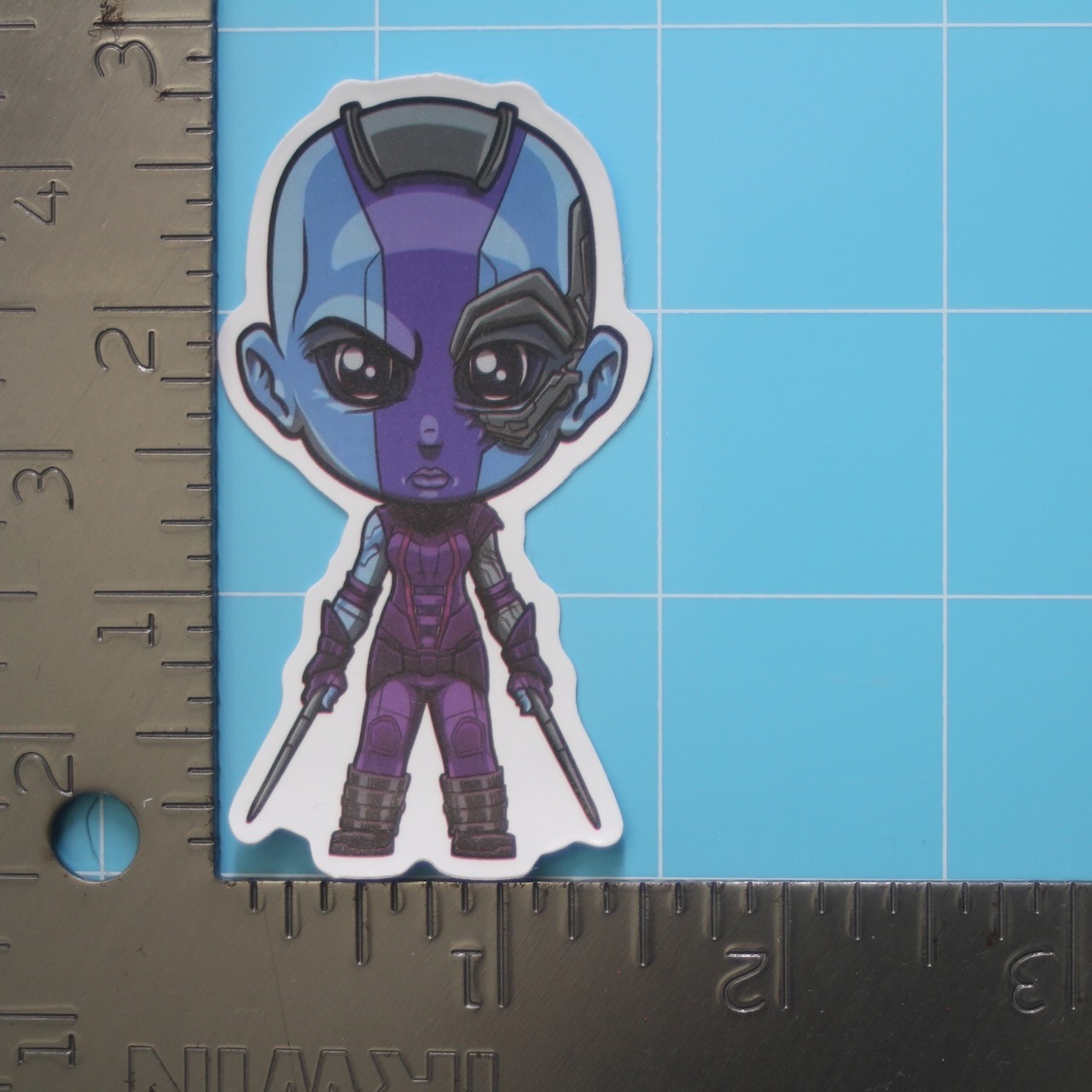 Marvel Universe Sticker (NEBULA) MCU Superheroes, Gloss PVC Decal