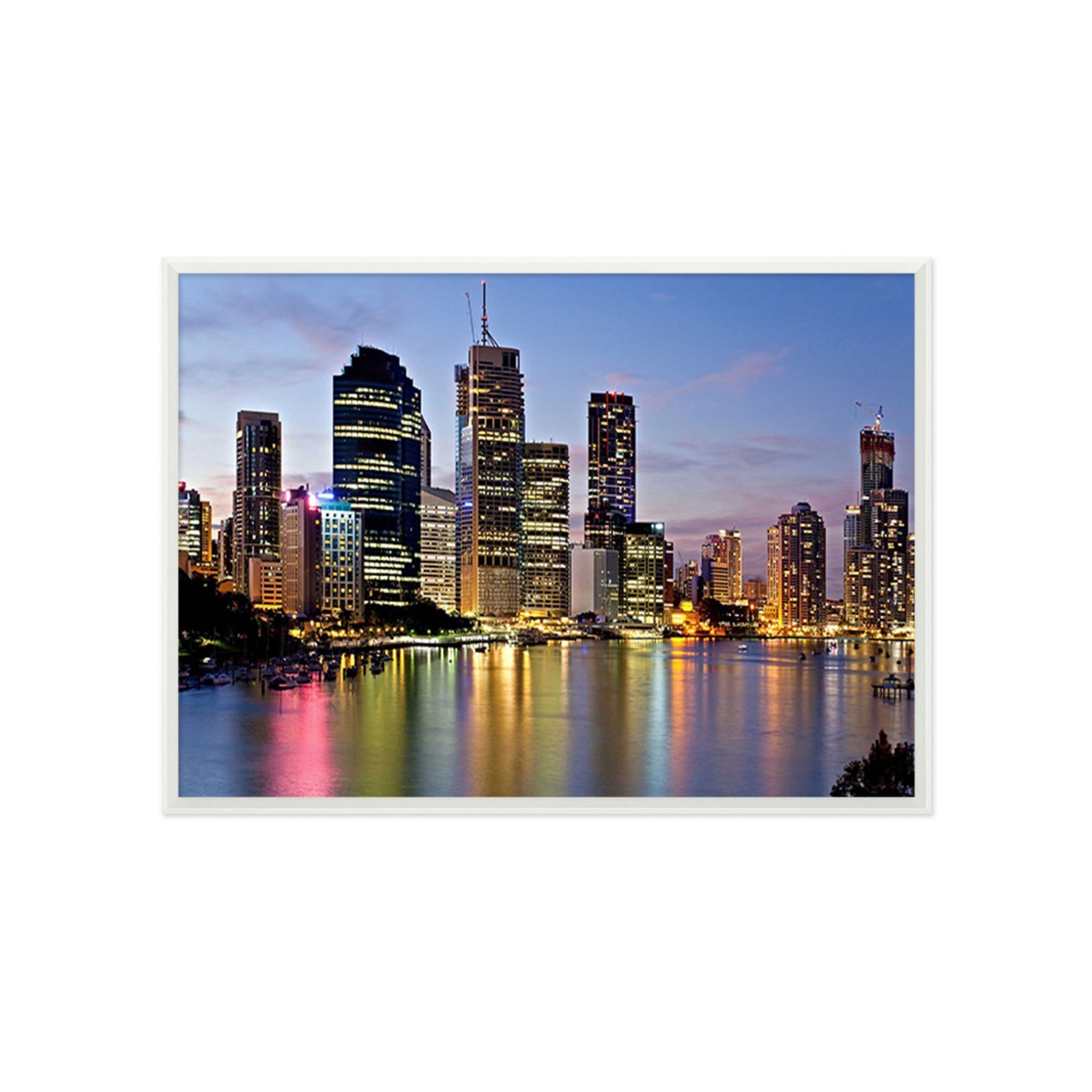 3D Riverside Building 5 Framed Poster Home Decor Print Painting Art AJ WALLPAPER
