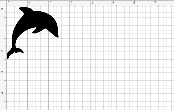 Dolphin Vinyl Decal 2.5" x 2.5" – Specify Color – See Desc.
