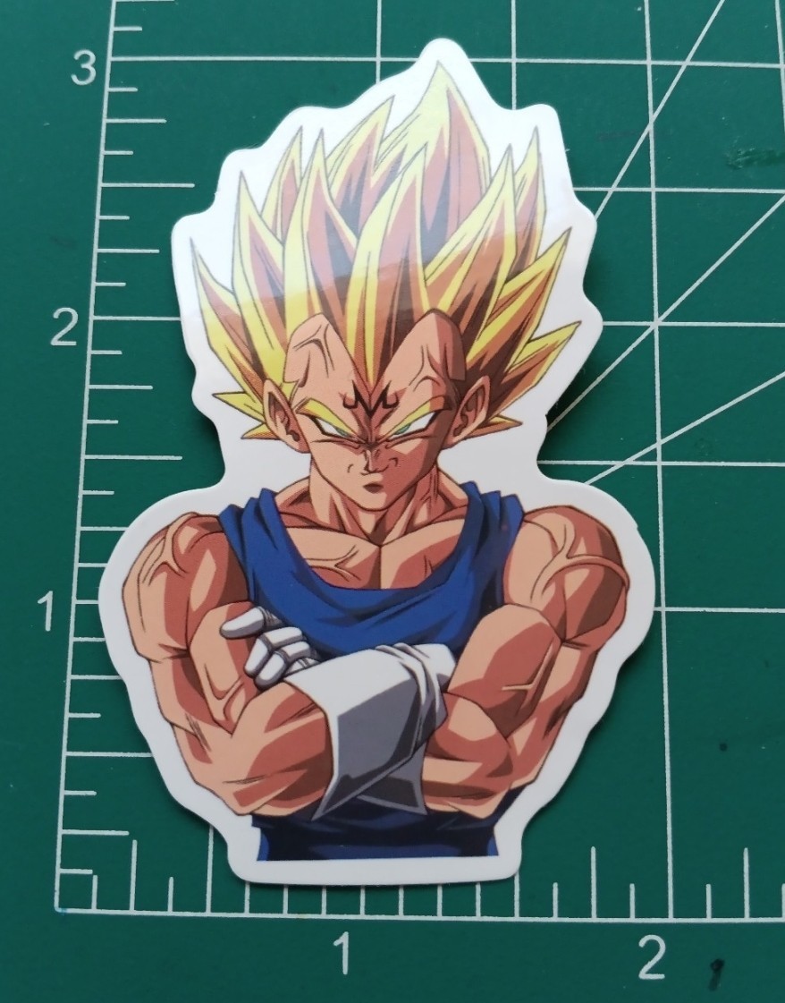 DRAGON BALL Z STICKER X VYNIL DIE-CUT STICKER X HIGH GLOSS STICKER X 3X2 INCHES