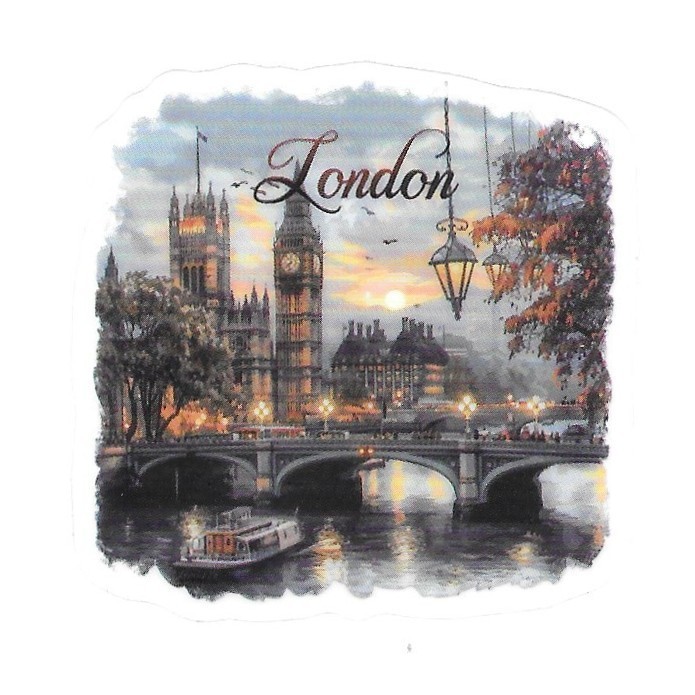 UK London Big Ben Parliament Die Cut Clear European Vinyl Sticker Decal