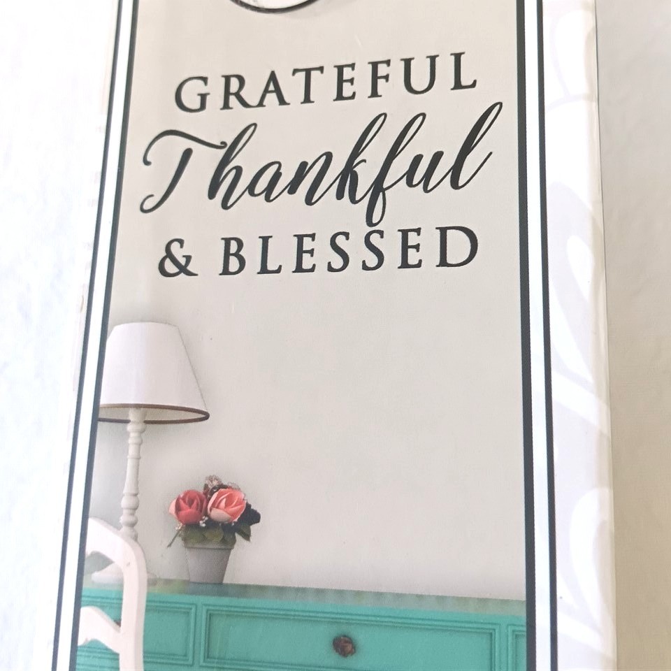 Wall Art Vinyl Grateful Thankful & Blessed 18×28" Lettering My Thoughtful Wall