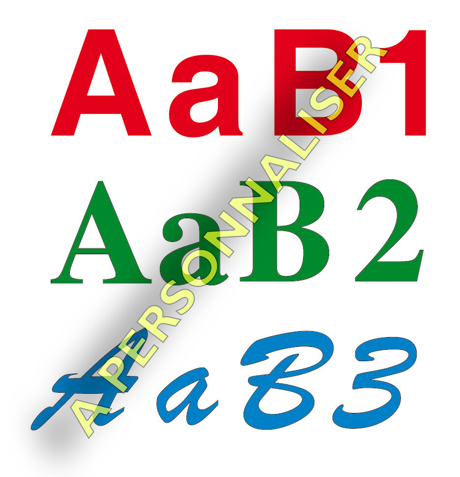 Numeri Lettere Adesivi Lettering Taglio Personalizzata Adesivo Vinile 5 CM