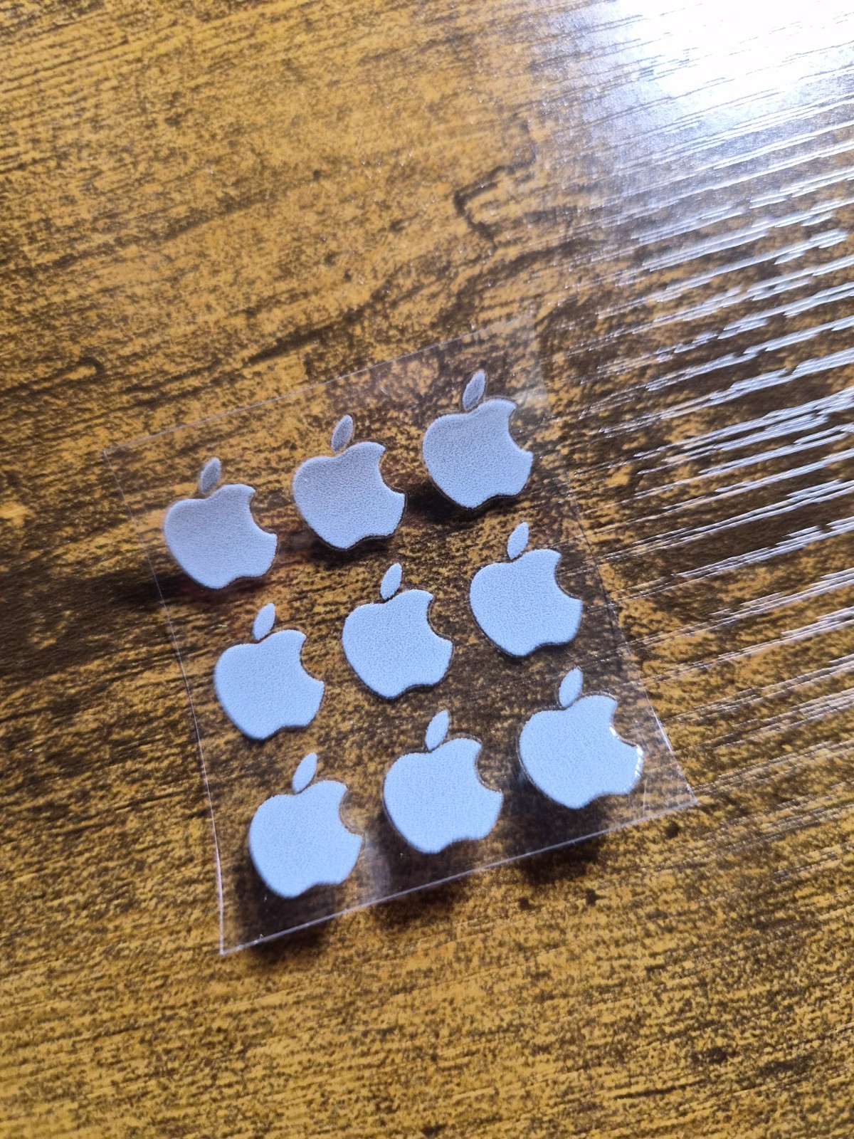 9 pc. A Logo Gray 1/2 in tall UV DTF Decal Sticker waterproof USA