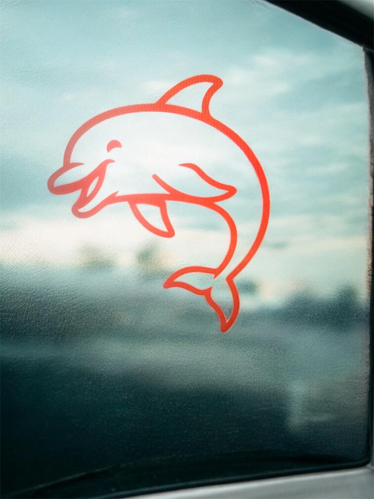 Dolphin Decal for car Windows Laptops most Smooth Surfaces