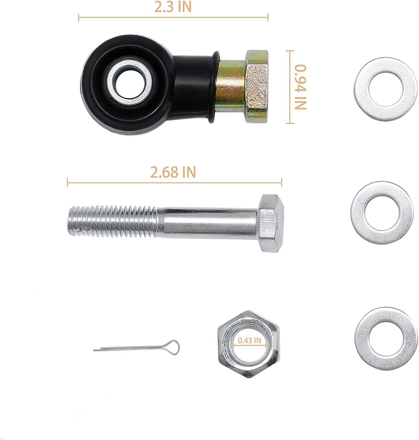 Tie Rod End Kit, Compatible With 1998-2004 Polaris Sportsman 335/400/500/600/700