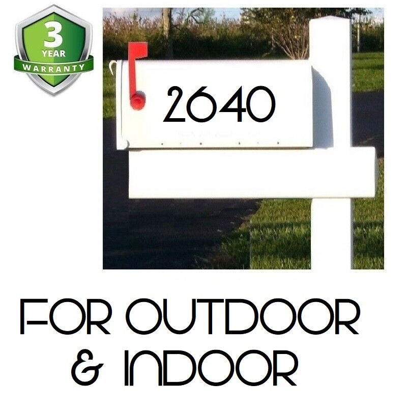 Lot of 40 Modern Self Adhesive Vinyl Mailbox Numbers Decals,door,box (Vonique)