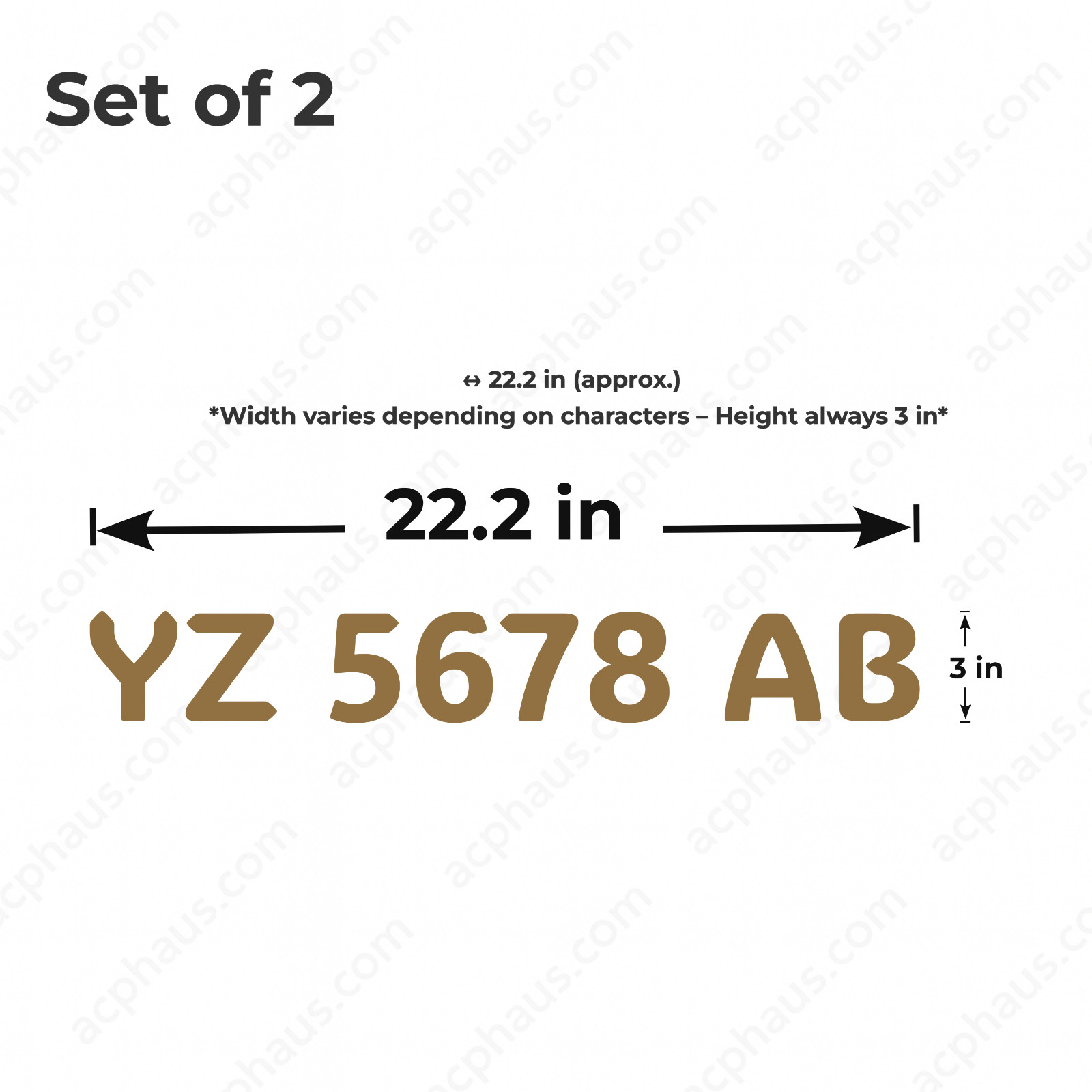 Boat Registration Numbers Decals – Custom ORACAL 751C Vinyl – Right & Left Set