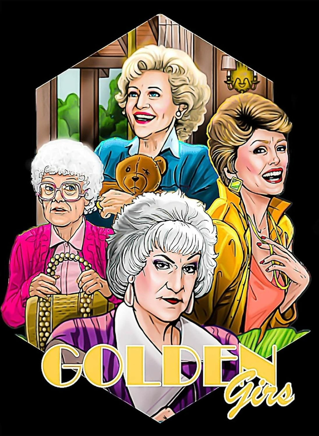 Cartoon Golden Girls Sticker Decal Laptop Wall Mirror Cup Tumblr Locker Bin