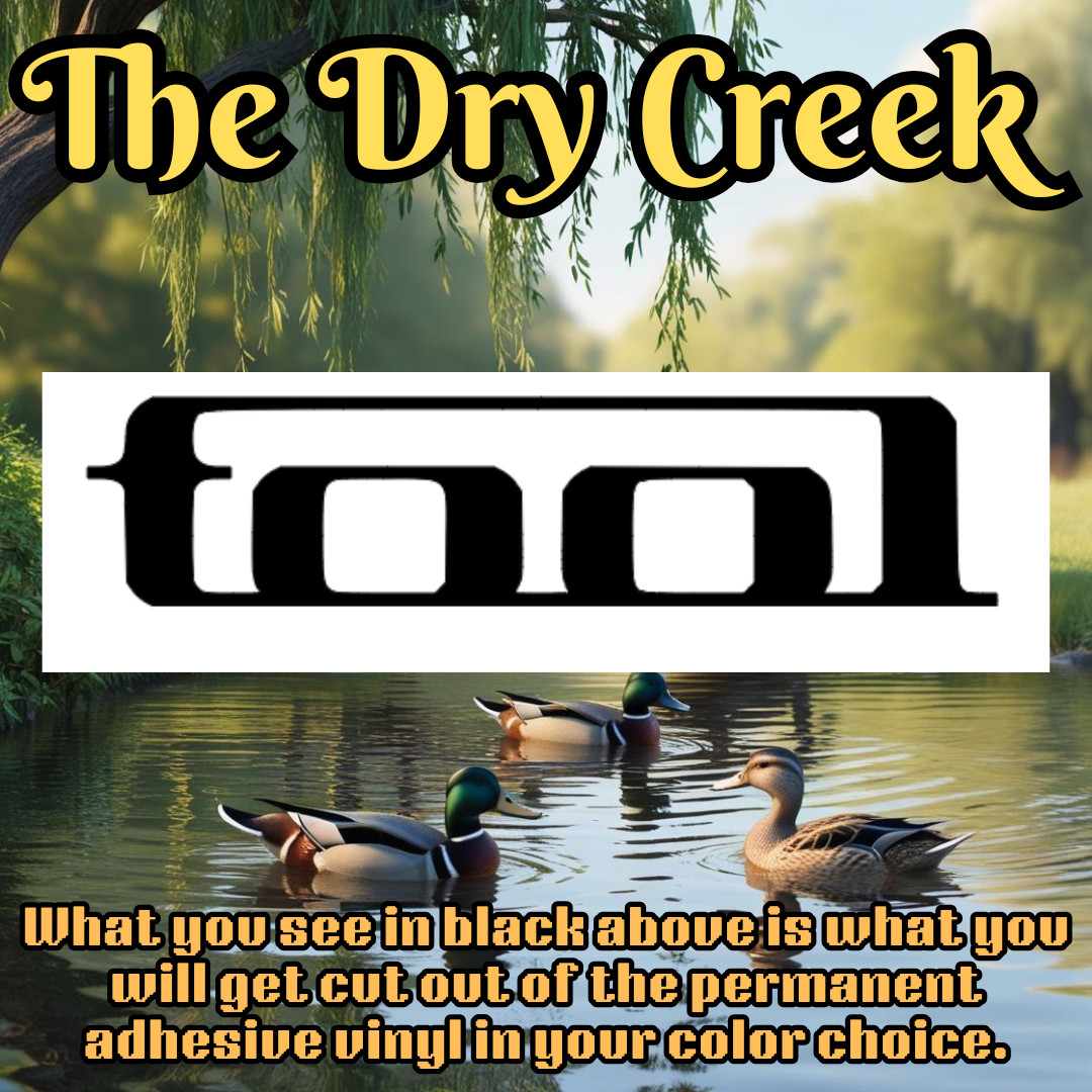 tool Metal & Rock Vinyl Art – Weatherproof Tribute Decal – Premium Die-cut
