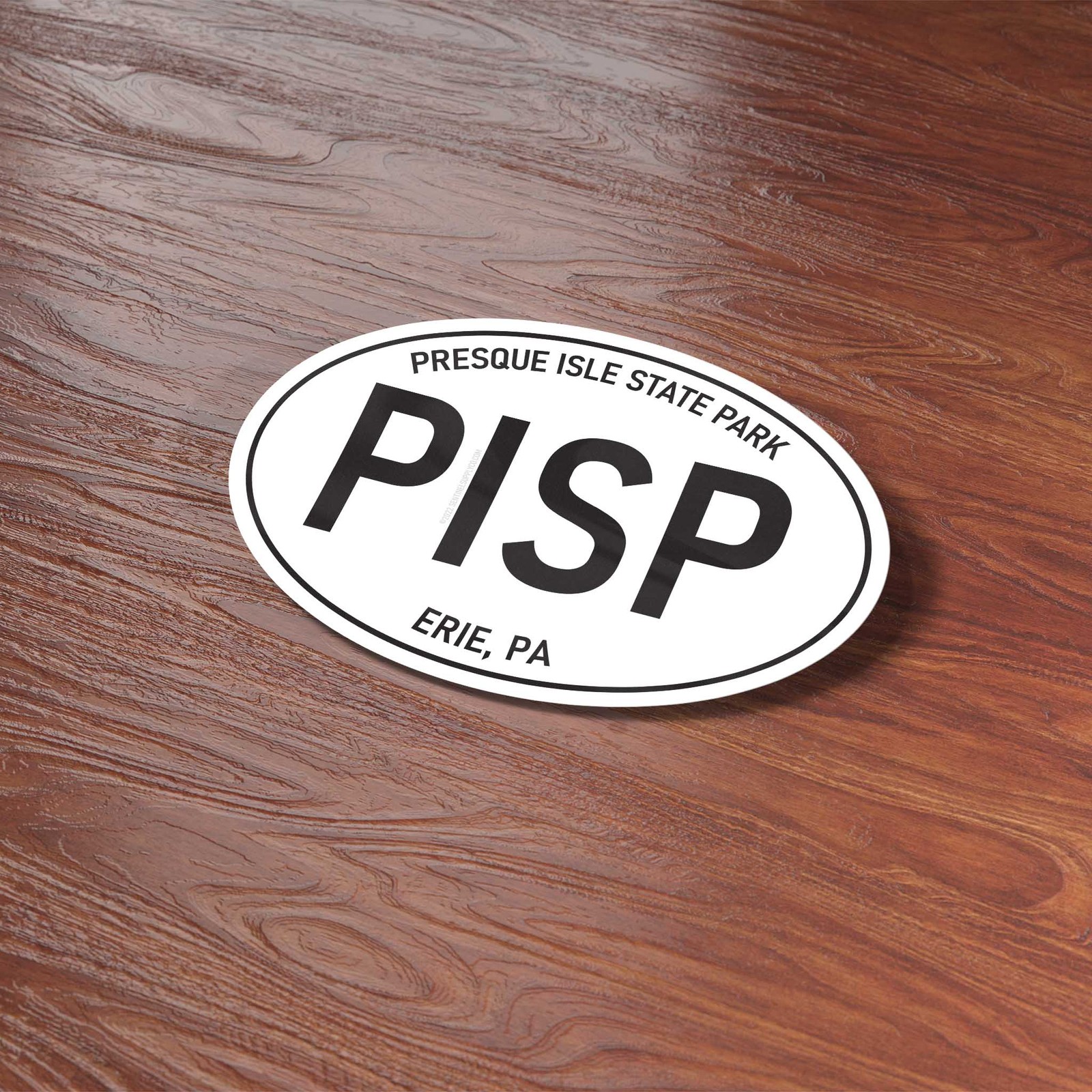 Presque Isle State Park Erie Pennsylvania White Oval Sticker