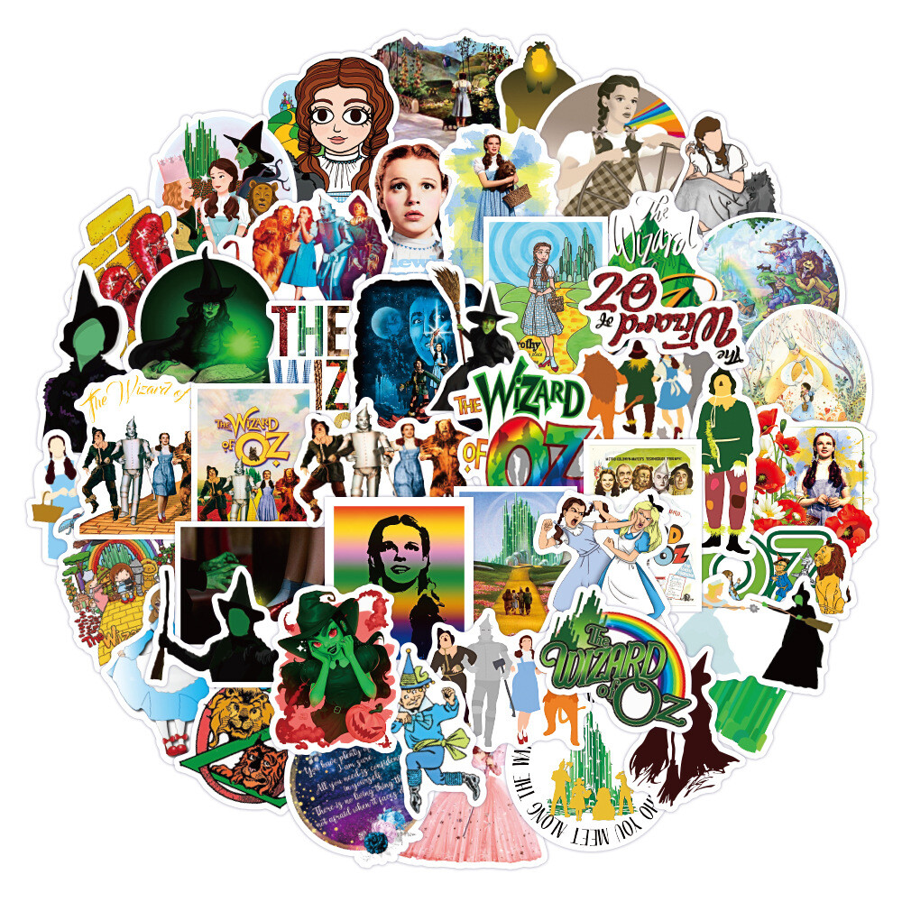 100Pcs The Wonderful Wizard of Oz Sticker for Adults Teens Girls Water Bottles