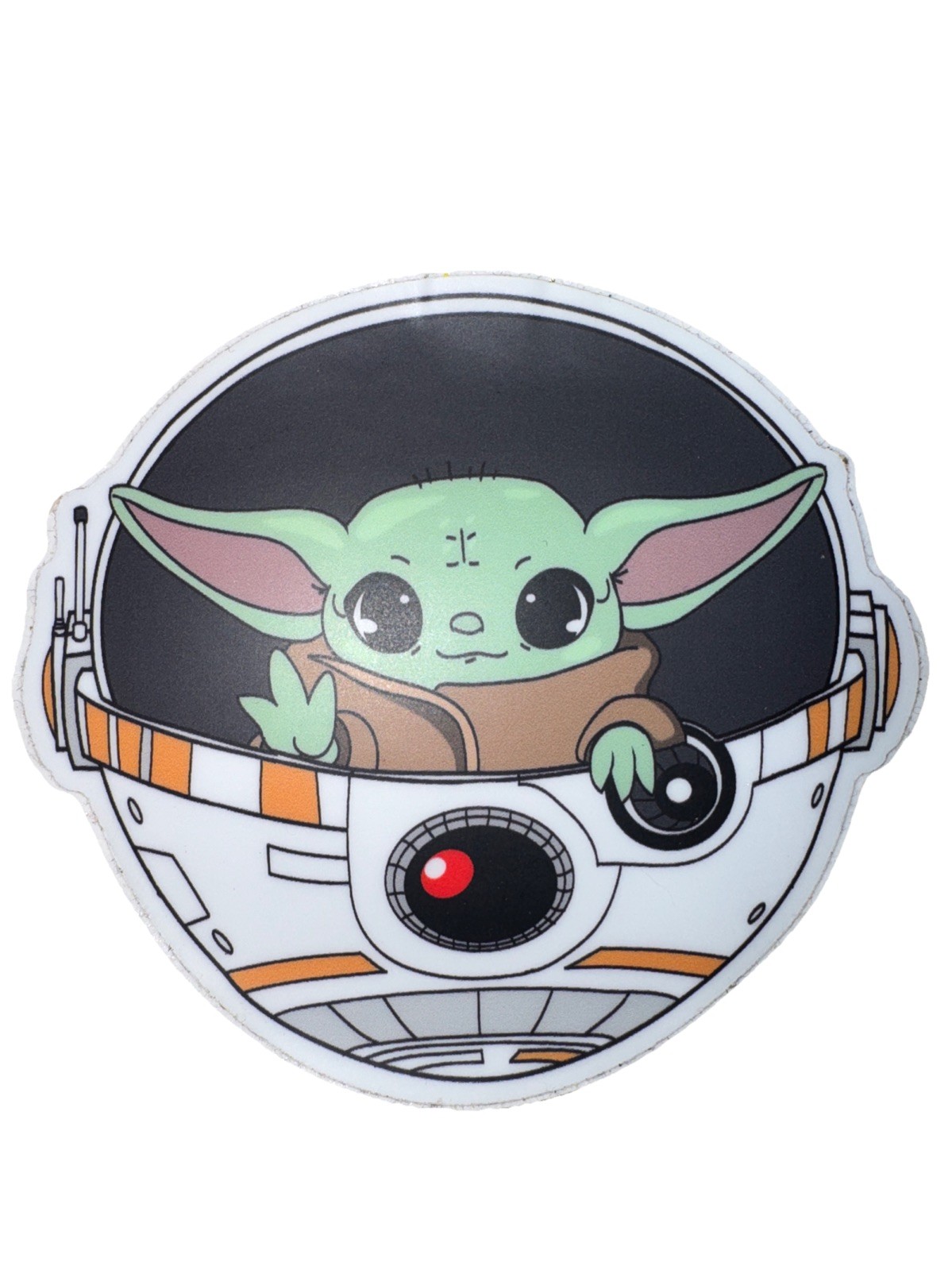 Baby Yoda Style Cute Space Vinyl Sticker Sci-Fi Art Decal