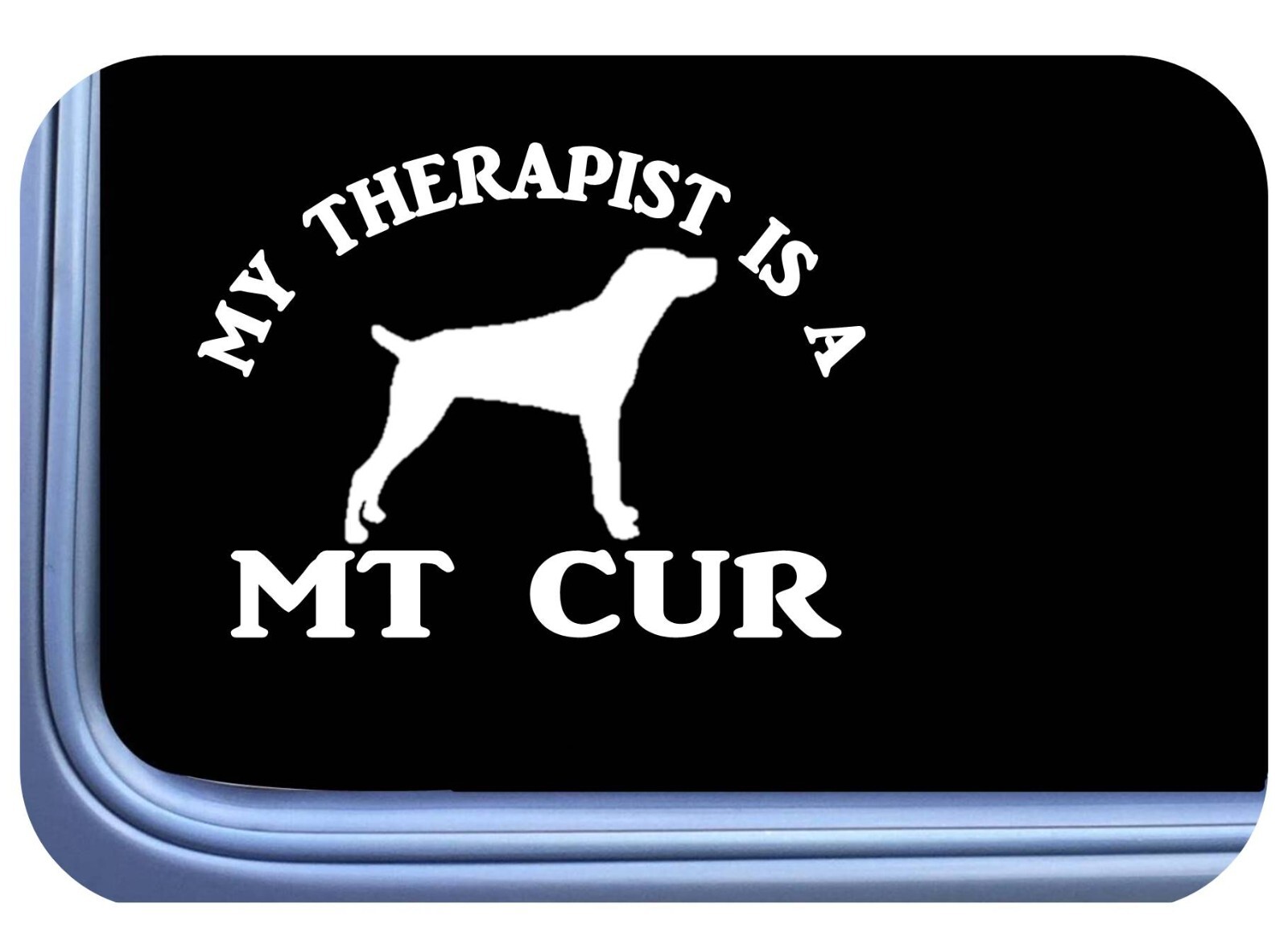 Mountain Cur Sticker Therapy OS 655 vinyl 6" Decal Sticker squirrel hunting