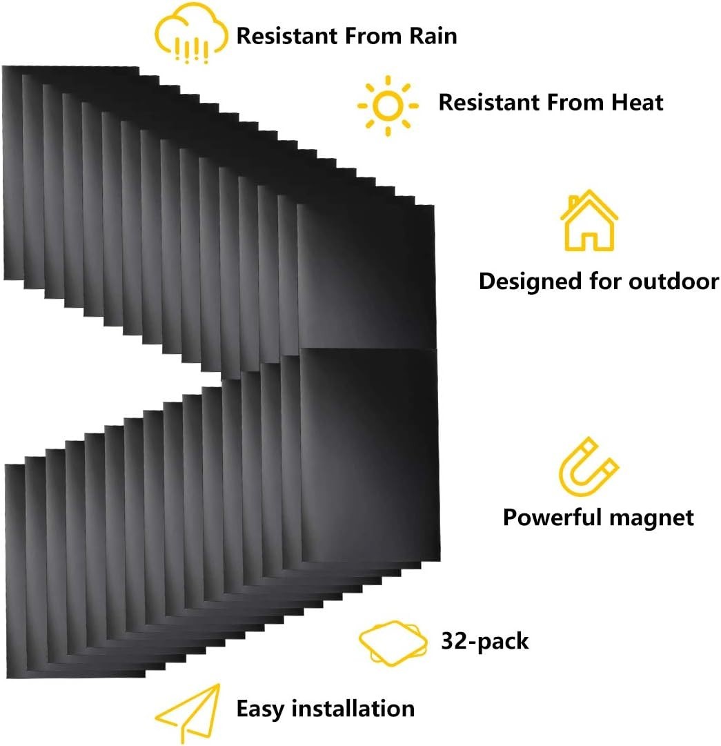 Magnetic Garage Door Windows Hardware Faux PVC Fake Decorative Window Decals Kit