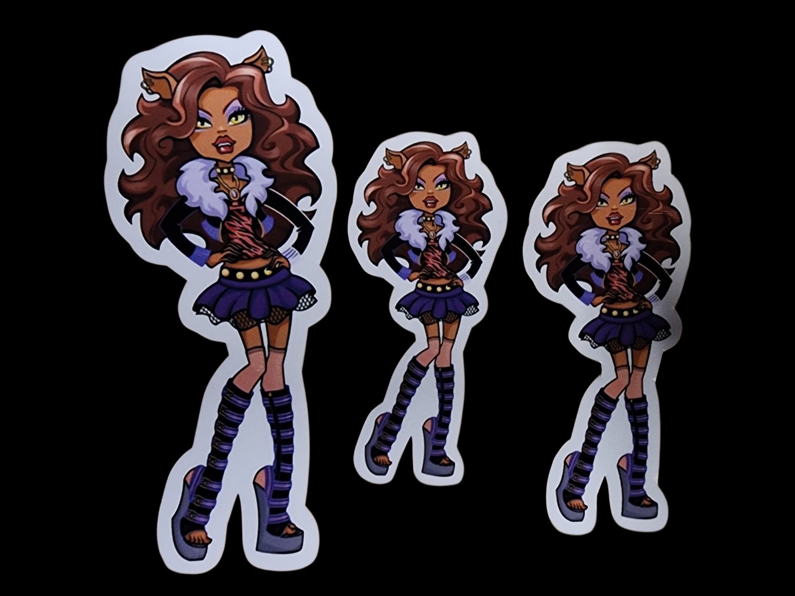 5 Pack Monster High Lumpy Space Princess Inspired Waterproof Sticker Car Decal
