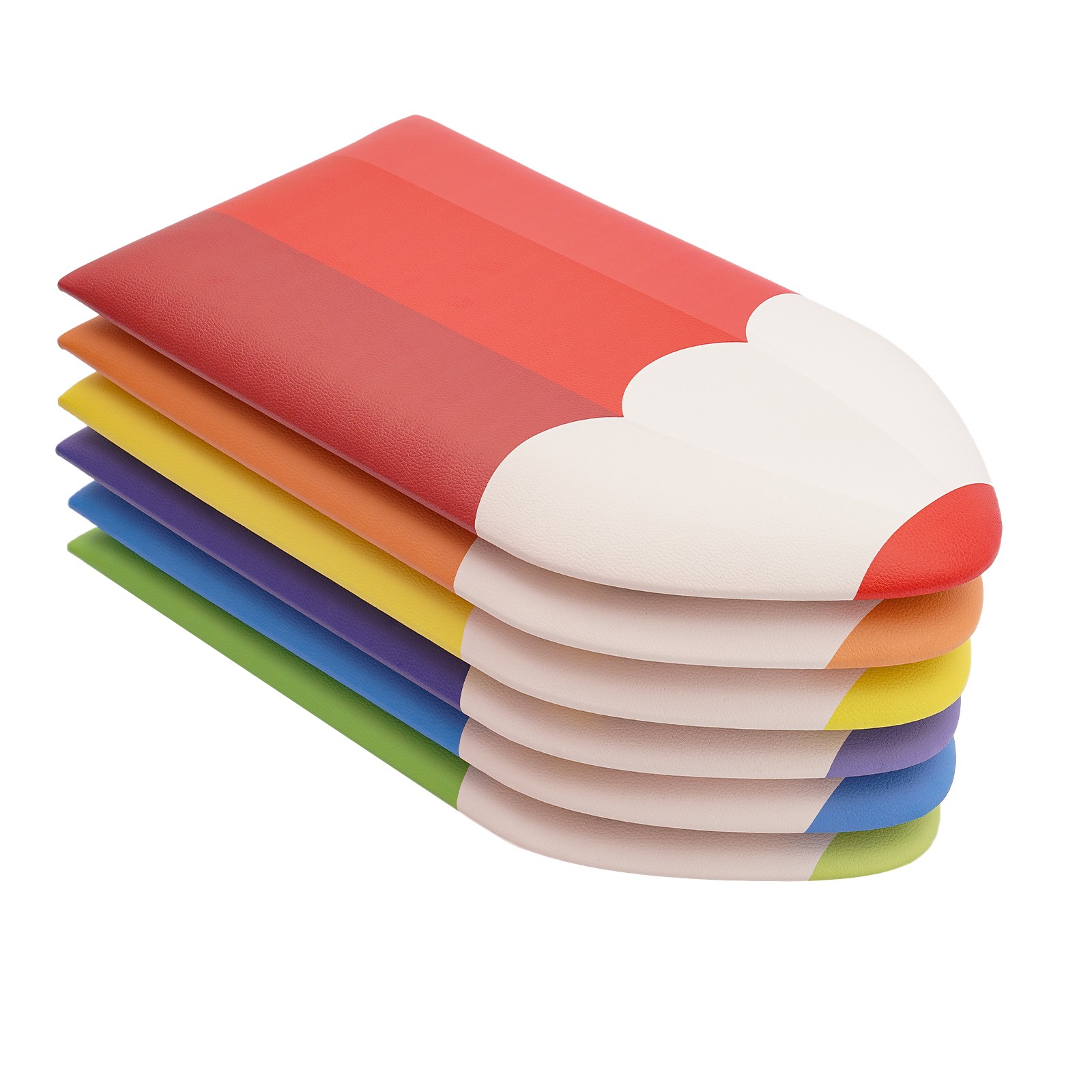 6Pcs 3D Pencil-Shaped Wall Padding for Kids Wall Mats Playroom Wall Protection