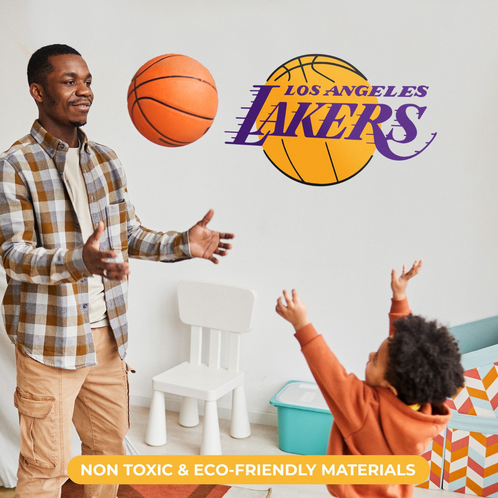 Los Angeles Lakers Wall Decal – NBA Series – Wall Decal for Room Decorations