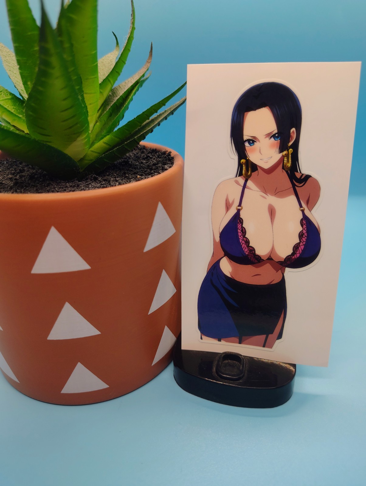 (4.5 Inches) One Piece – Boa Hancock (Oppai #2) – Water-Resistant Vinyl Sticker