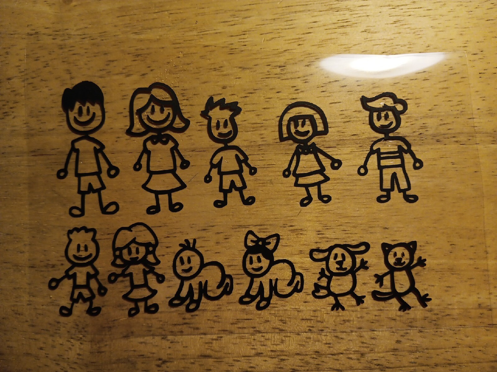 stick figure family decals