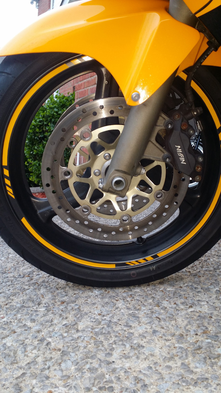 MOTORCYCLE RIM STRIPE WHEEL DECALS TAPE STICKERS FOR HONDA CBR 600RR F F2 F3 F4i