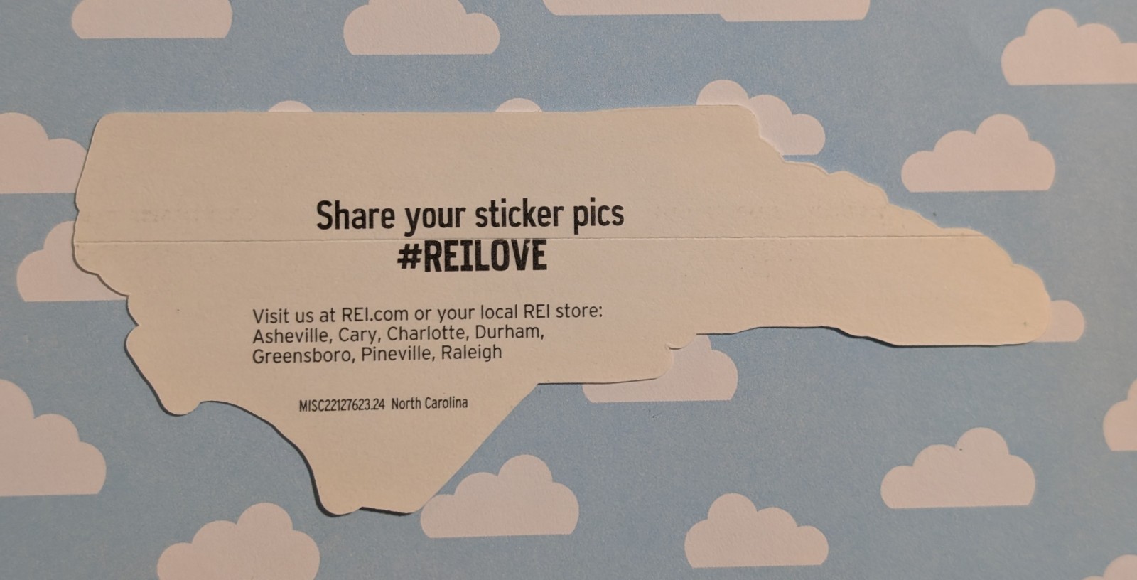 REI Co-op North Carolina State Sticker – NC Coop #REILOVE – Outdoor Lifestyle