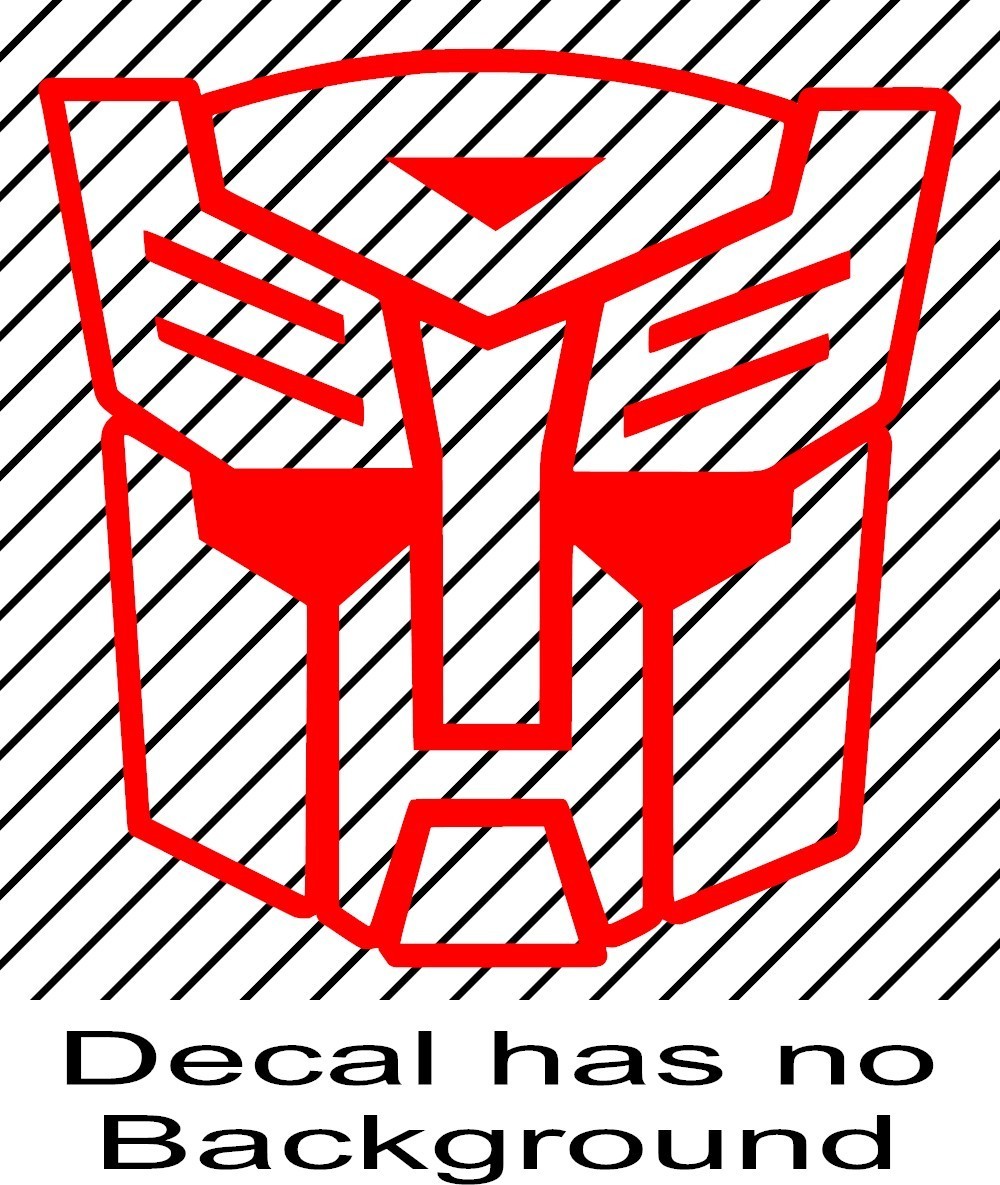Outlined Transformers Autobot Decal Vinyl Sticker laptop helmet window wall door