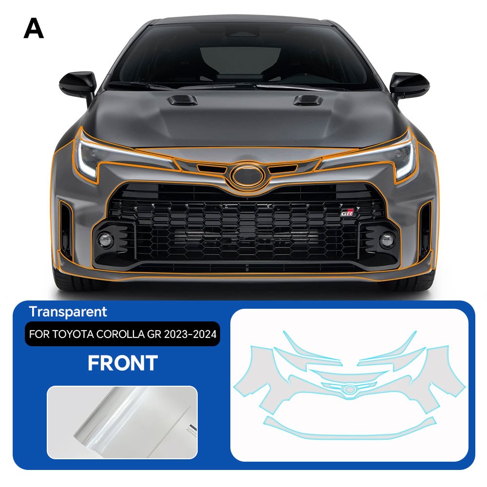 Toyota GR Corolla 2023-2024 Full Car Kit Precut Paint Protection Film Clear PPF