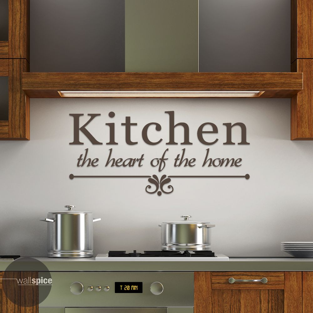 Kitchen The Heart Of The Home Vinyl Wall Decal Sticker