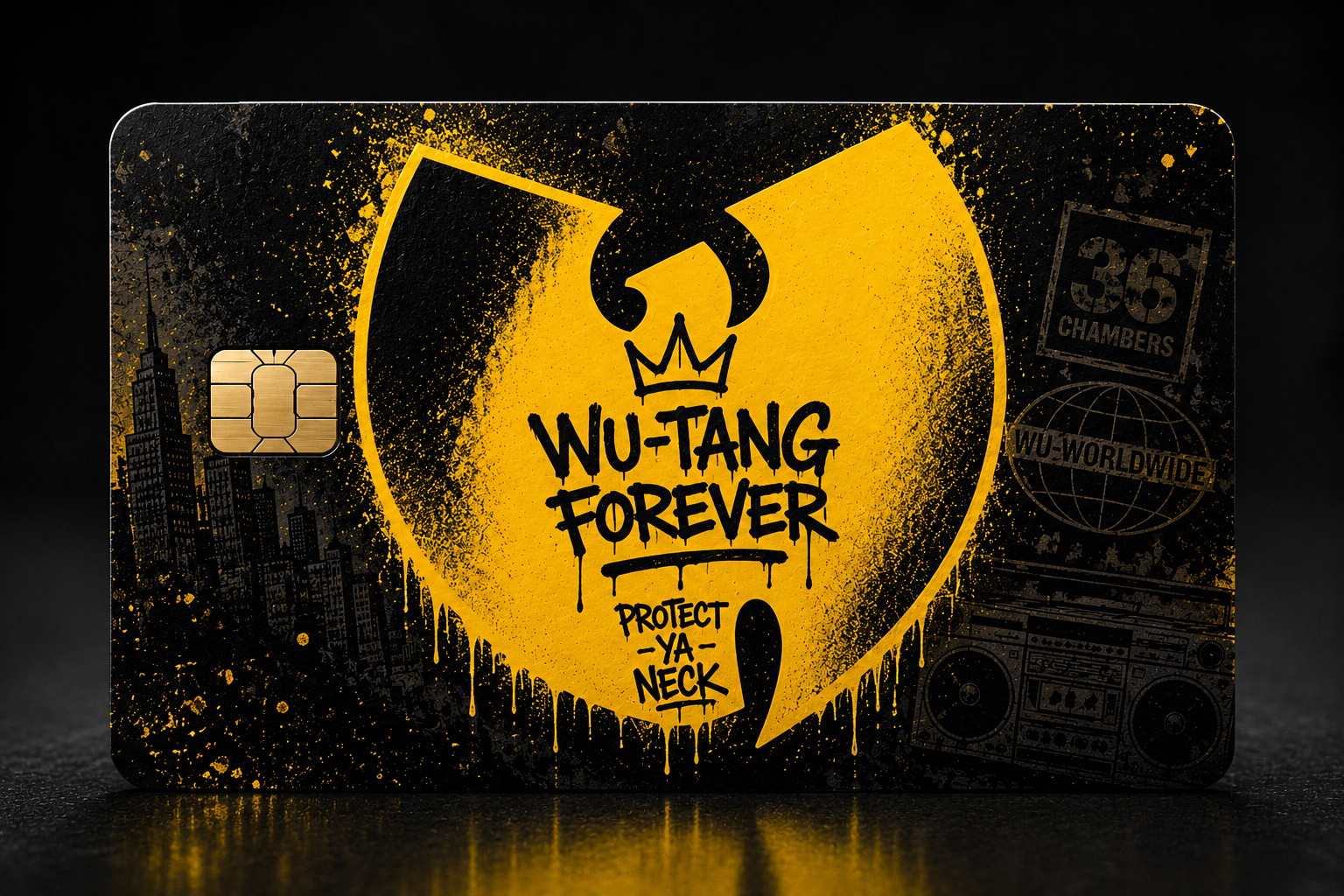 Wu-Tang Clan Credit Card Skin Hip Hop Debit Card Vinyl Sticker