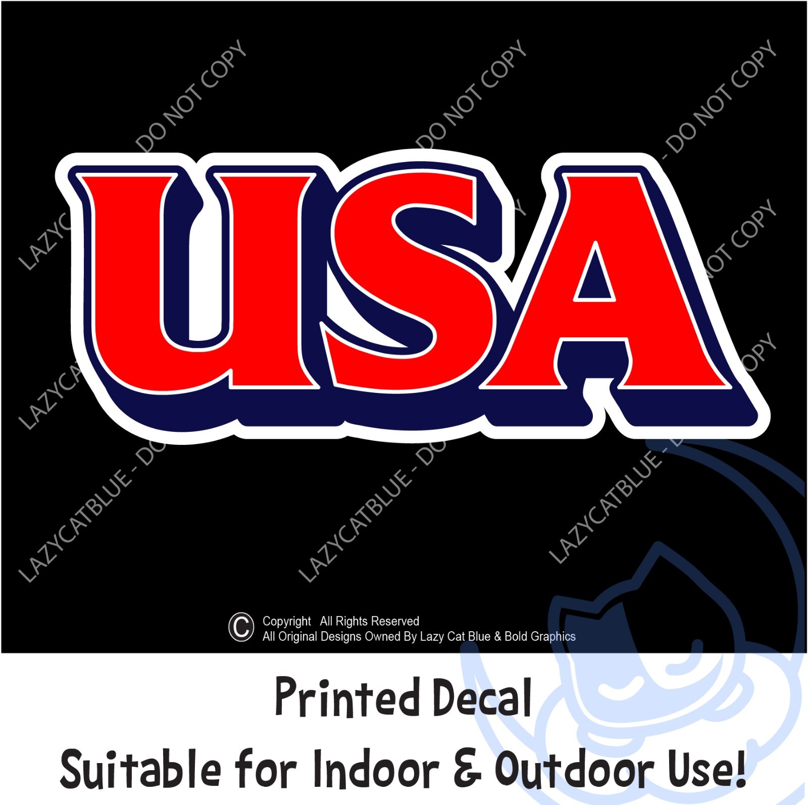 USA Decal Sticker Patriot Red White Blue Flag Country Patriotic Americans First