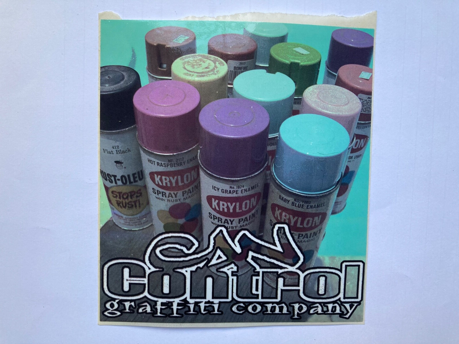 CAN CONTROL Graffiti Art Sticker 5x 5” Graff Street Art Spray Cans Vintage RARE