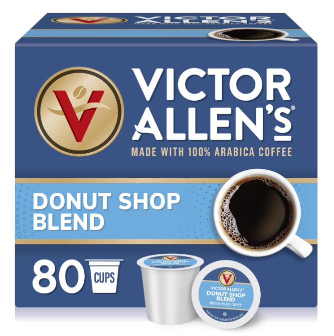 Victor Allen's Coffee Donut Shop Blend Medium Roast 80 Count Single Serve Pods